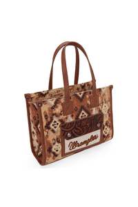 Whats On Sale: Wrangler Aztec Crossbody Tote Bag - Tan