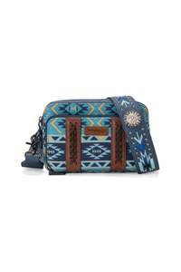 Whats On Sale: Wrangler Southwestern Crossbody Wallet Bag - Navy