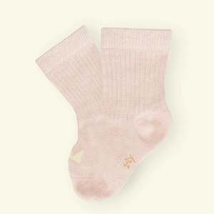 Lamington: Mosey Organic Cotton Baby Socks - Blush