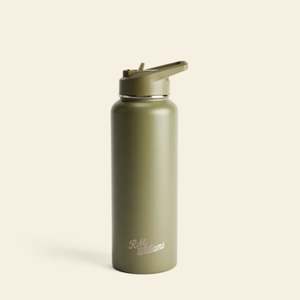R M Williams: Straw Cap Water Bottle - Khaki