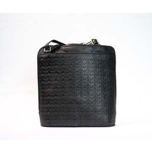 Baron Embossed Bucket Bag - Small - Black