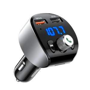 In-Car Bluetooth FM Transmitter with Fast Charging