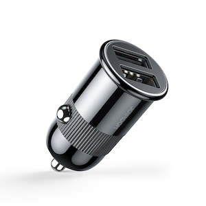 Car Chargers: 3.1A Dual USB Ports Mini Car Charger