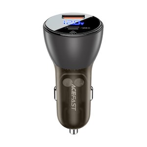 63W Fast USB Car Charger with LED Display