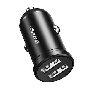 2.4A Dual USB Mini Car Charger - USAMS