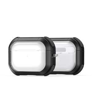 Airpods Cases: AirPods Pro Transparent Cover - Black Trim