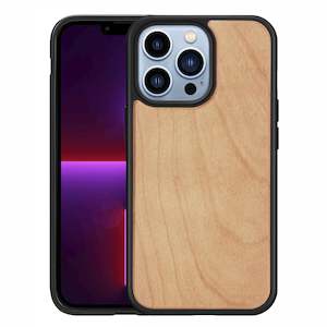 iPhone 13 Pro Shockproof Case with Wooden Texture