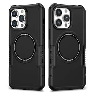 iPhone 12 Pro Max phone case with Magnetic Ring Supports Wireless Charging