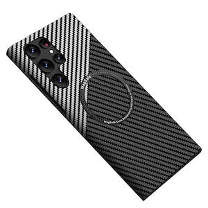Samsung Galaxy S22 Phone Cases: Samsung Galaxy S22 Case MagSafe-compatible - Carbon Fibre Texture