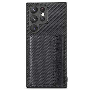 Samsung Galaxy S22 Ultra Phone Cases: Samsung S22 Ultra Phone Case with RFID Blocking Magnetic Card Holder