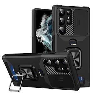 Samsung Galaxy S22 Ultra Phone Cases: Samsung Galaxy S22 Ultra Rugged Phone Case with Cardholder and Kickstand