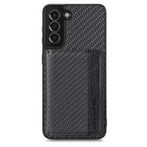 Samsung Galaxy S21 Protective Phone Cases: Samsung S21 Phone Case with RFID Blocking Magnetic Card Holder