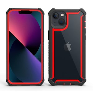 Phone Cases For Apple Iphone 14: iPhone 14 Rugged Phone Cover with Raised Edges - Rose Gold