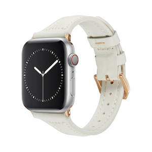 Smart Watches Amp Wearables: Slim White Candy Leather Apple Watch Band