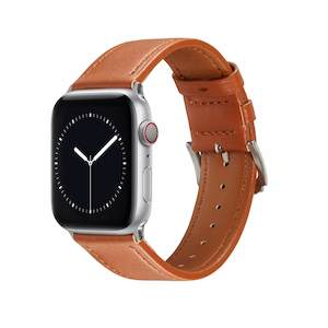 Minimalist Style Leather Apple Watch Band - Brown