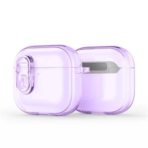 Airpods Cases: AirPods 4 Purple Case with Wireless Charging Support