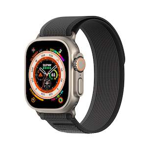 Smart Watches Amp Wearables: Woven Nylon Apple Watch Band - Black/Grey