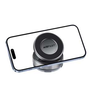 Car Phone Holders Mounts: Magnetic Dashboard Phone Holder, Manual Lock, Suction Cup Base - ACEFAST