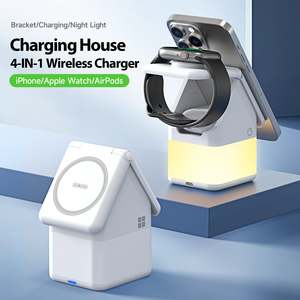 4‑in‑1 Magnetic Wireless Charger with Ambient Night Light