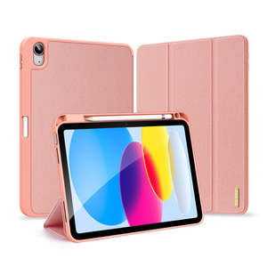 Tablet Accessories: iPad 10th / 11th Gen Case – Pink Protective Cover with Pencil Slot & Foldable Stand