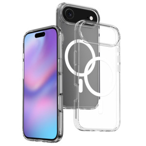 iPhone Air Clear MagSafe Shockproof Case with Scratch-Resistant Back