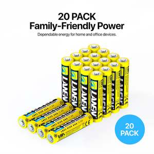 AAA Batteries 20 Pack, 1.5V Alkaline Batteries, Leak Protection and Long Lasting