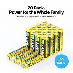 AA Batteries 20 Pack, 1.5V Alkaline Batteries, Leak Protection and Long Lasting