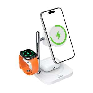 Chargers: 4-in-1 Desktop Wireless Charger with Night Light