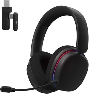 Headphones Audio: AULA G7 Pro Tri-Mode RGB Wireless Gaming Headset Black G7Pro Black