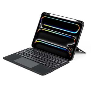 Tablet Accessories: iPad Pro 11 2024-2025 Keyboard Folio with Backlit Bluetooth Keys & Precision Trackpad – Black