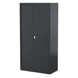 Olp: Three Shelves Sliding Door Cabinet With Perforated Doors
