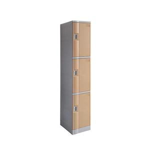 Lockers: Steelco ABS Plastic Locker - 3 Door Full Height