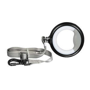 Pet: PaWz LED Dog Leash Lead Walking Rope Flashlight Heavy Duty 45kg Capacity White