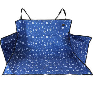 Pet: PaWz Pet Boot Car Seat Cover Hammock Nonslip Dog Puppy Cat Waterproof Rear Blue
