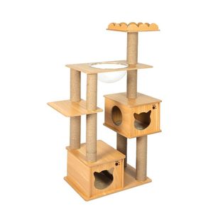 PaWz Cat Tree Scratching Post Scratcher Cats Tower Wood Condo Toys House