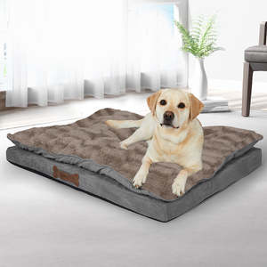 PaWz Dog Calming Bed Pet Cat Removable Cover Washable Orthopedic Memory Foam