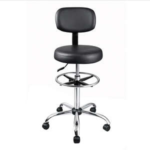 Office Chairs: Levede Swivel Office Chair Ergonomic Stool Height Adjustable Footrest Backrest