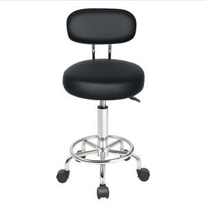 Office Chairs: Levede Swivel Office Chair Low Back Round Rolling Stools Height Adjustable