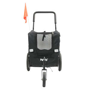 Dog Supplies: PaWz Pet Stroller Bike Trailer 2-IN-1 Sunroof