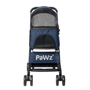 Dog Supplies: PaWz Large Pet Stroller Dog Cat Carrier Blue