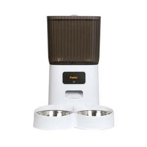 Dog Supplies: PaWz 5L Automatic Pet Feeder 2 Bowl White