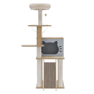 Cat Supplies: Pawz Cat Tree Tower Scratcher Wood Condo House 120cm