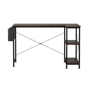 Desks: Levede L Shaped Computer Desk Corner Desk Brown