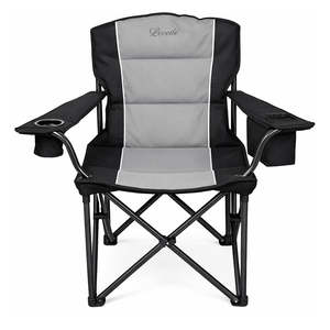 Levede Camping Chair Large Folding Outdoor Portable Fishing Picnic Travel Seat