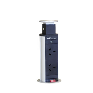 Compact, Glossy Silver, White, Pop Up Power Point