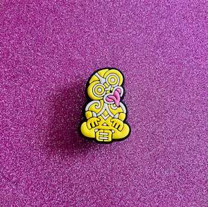 @4 Yellow Tiki Shoe Charm