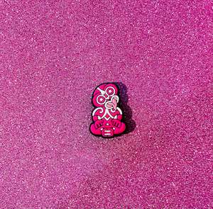 @8 Pink Tiki Shoe Charm