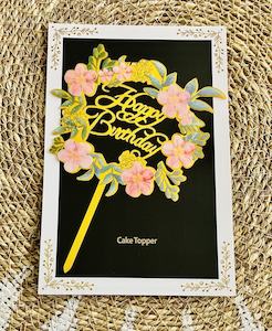 Cake Toppers And Birthday Banners: Birthday Cake Topper ^7 (Clearance)