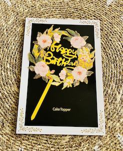 Cake Toppers And Birthday Banners: Birthday Cake ^6 (Clearance)