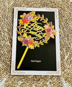 Birthday Cake Topper ^4 (Clearance)